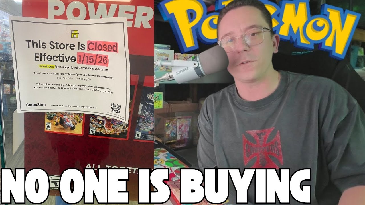 Магазины GameStop закрываются из-за коллекционных карточек Pokémon?!