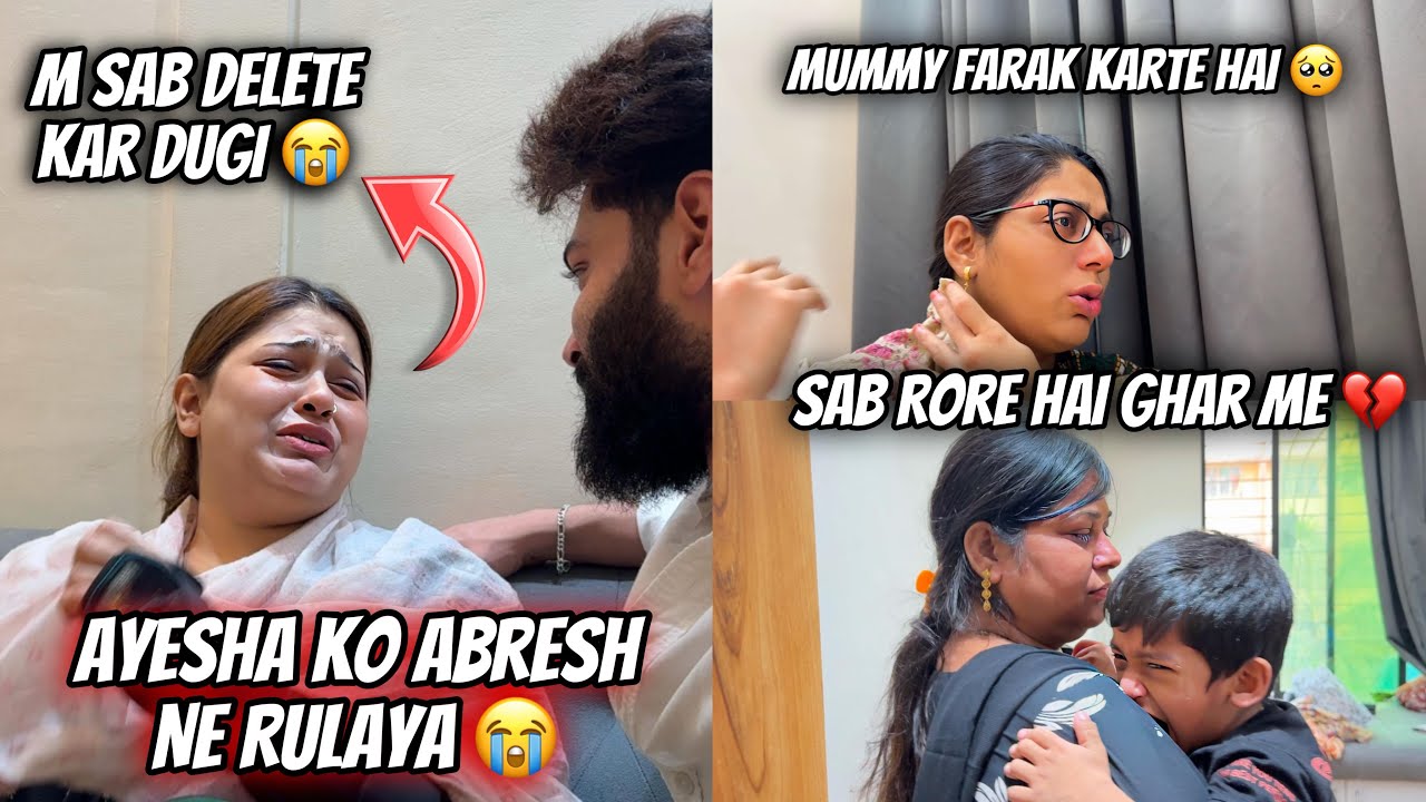 Abresh Ne Ayesha Ko Rulaya Bhot 😭| Sab Rone Lage 💔| Zeeshan Ka Safar | Zeeshan & Abresh