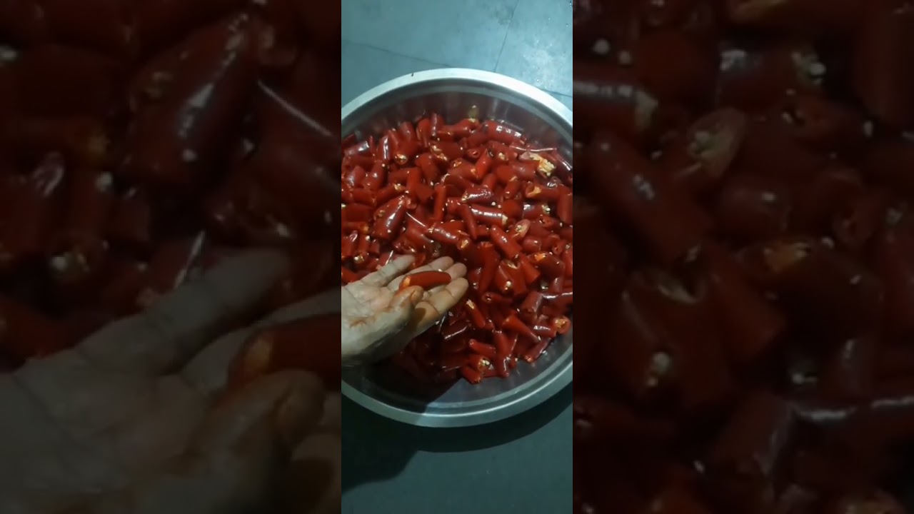 How to prepare mirapandulu pikilu pachadi  thayari Vidanm