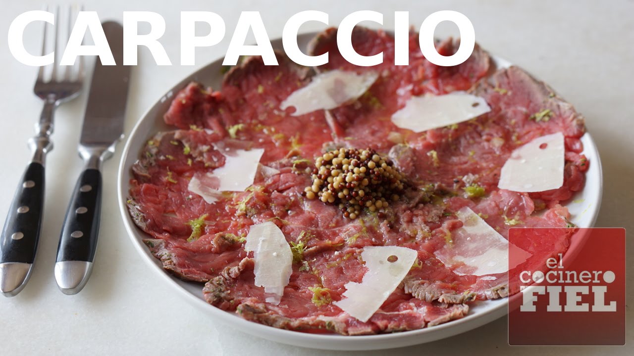 COMO HACER CARPACCIO DE TERNERA CLÁSICO