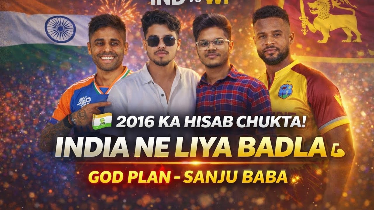 Ind ne wi ko patka aur 2016 ka badla liya 2026 me  ,God's plan sanju baba