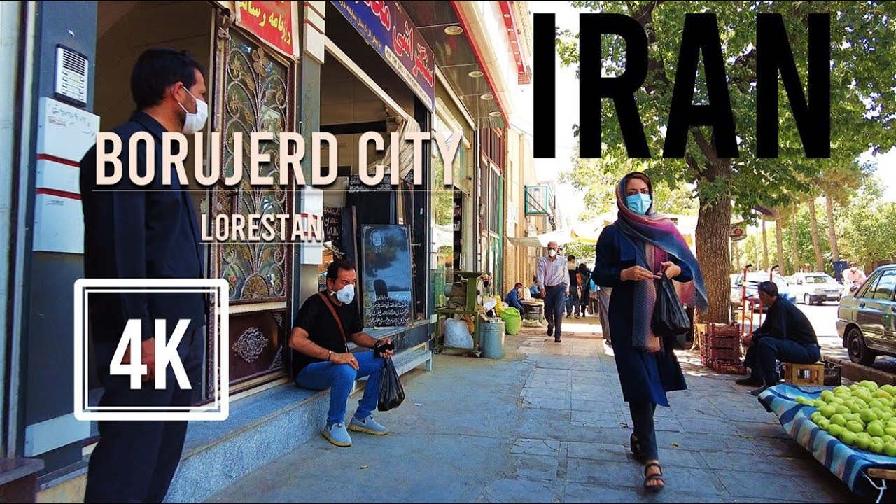 [4K] Borujerd City, Lorestan, Walking Tour, Iran Virtual Tour, 2021.  🇮🇷