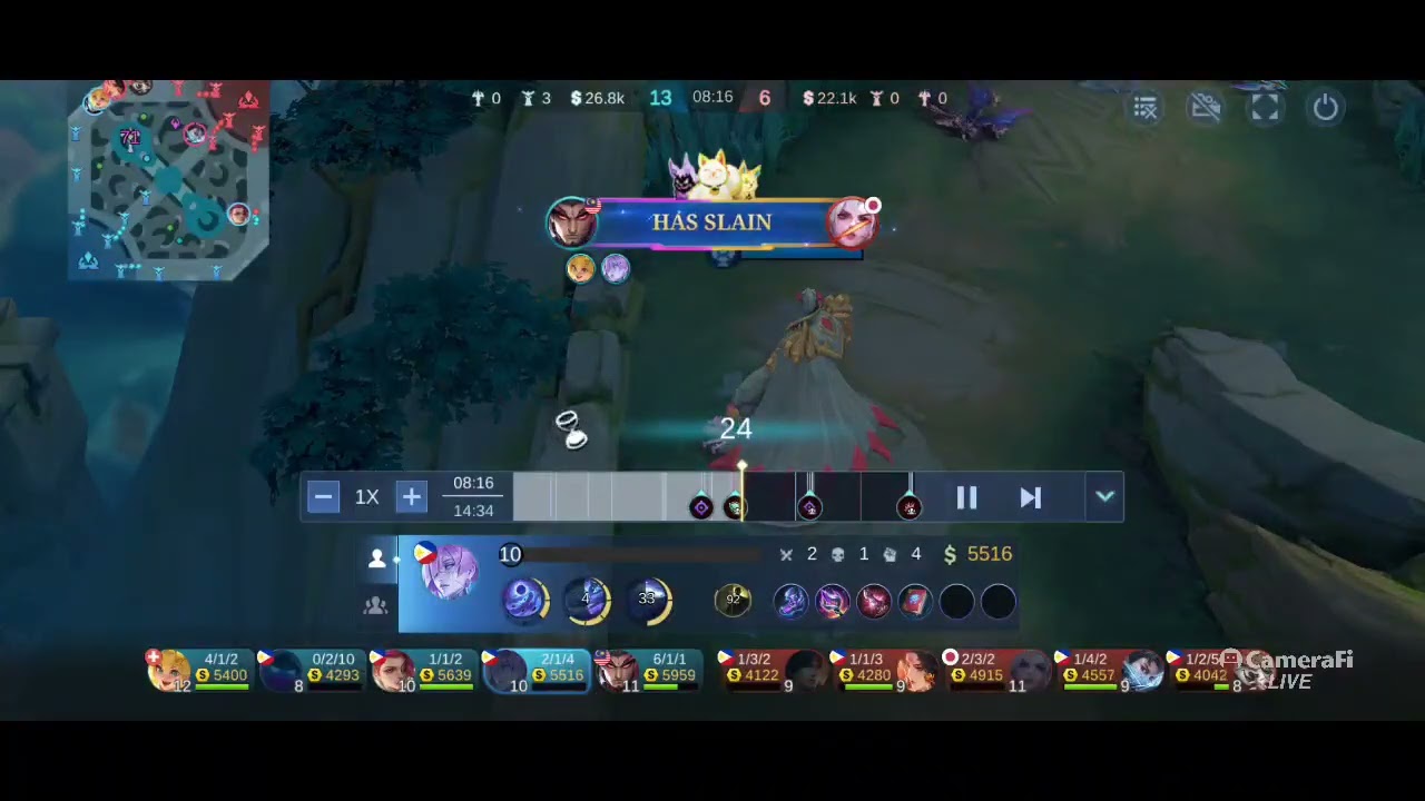 👤🏅Mobile Legends : Novaria (mid) gameplay by RED HORSE #MVP