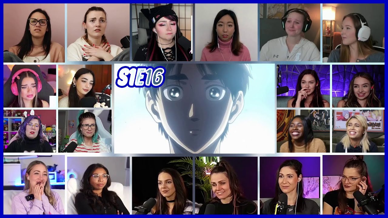 Attack on Titan Season 1 Episode 16 Girls Reaction Mashup |  進撃の巨人