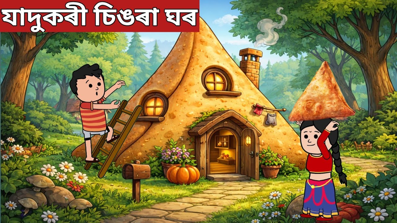 💥যাদুকৰী চিঙৰা ঘৰ💥assamese cartoon|assamese story|axomiya hadhu|axomiya kahini|samosa house|