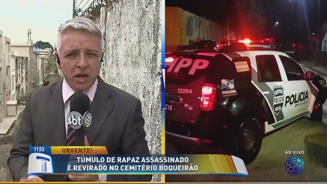 Túmulo de rapaz assassinado é revirado no Cemitério Boqueirão - Tribuna da Massa (06/03/18)