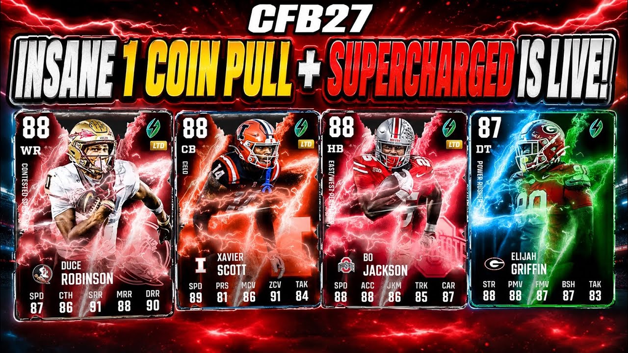 INSANE 1 COIN PULL! SUPERCHARGED LIVE IN CFB 27 ULTIMATE TEAM!!