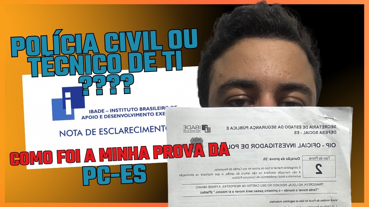 PC-ES OIP: QUE PROVA FOI ESSA? A Informática acabou com todo mundo! 💀🚔