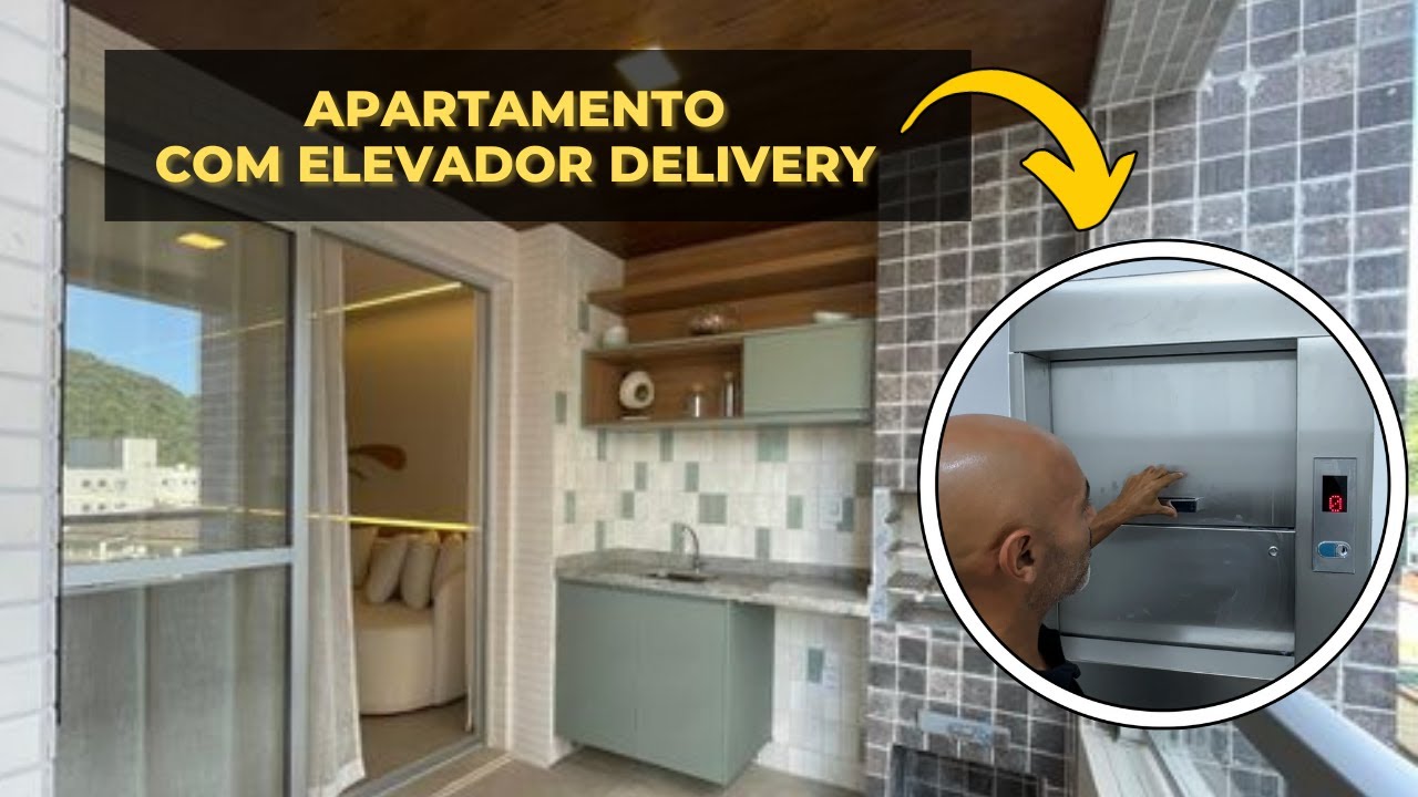 APARTAMENTO VISTA LIVRE NO CANTO DO FORTE - SACADA GOURMET [DECORADO]