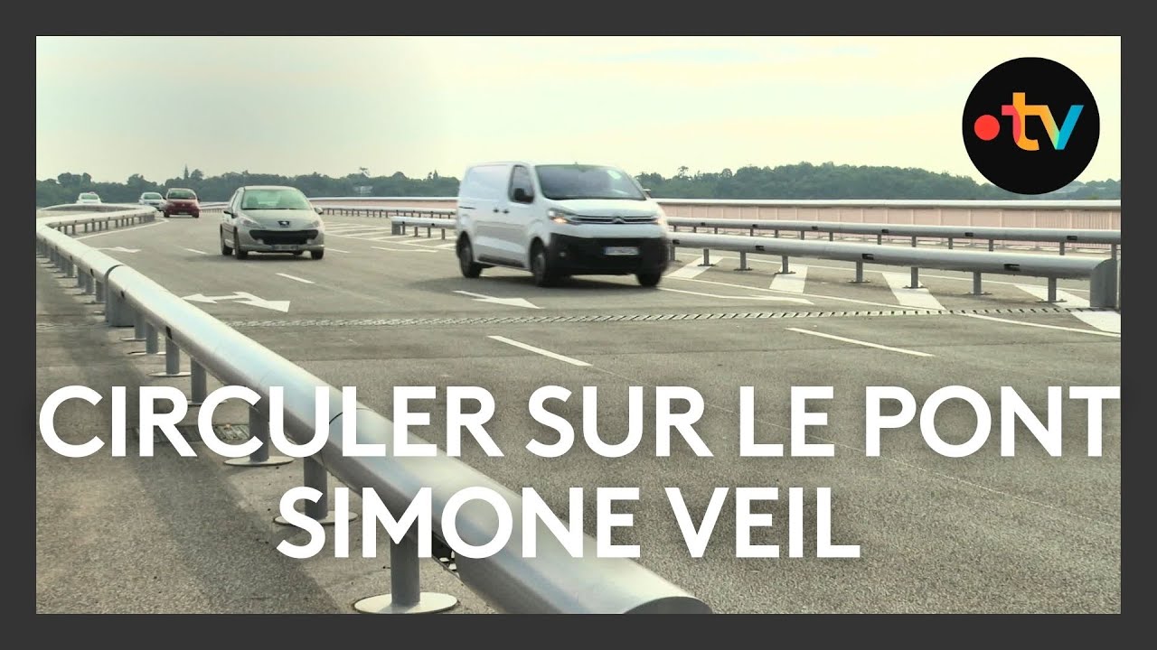 Le pont Simone Veil ouvert aux voitures et véhicules motorisés