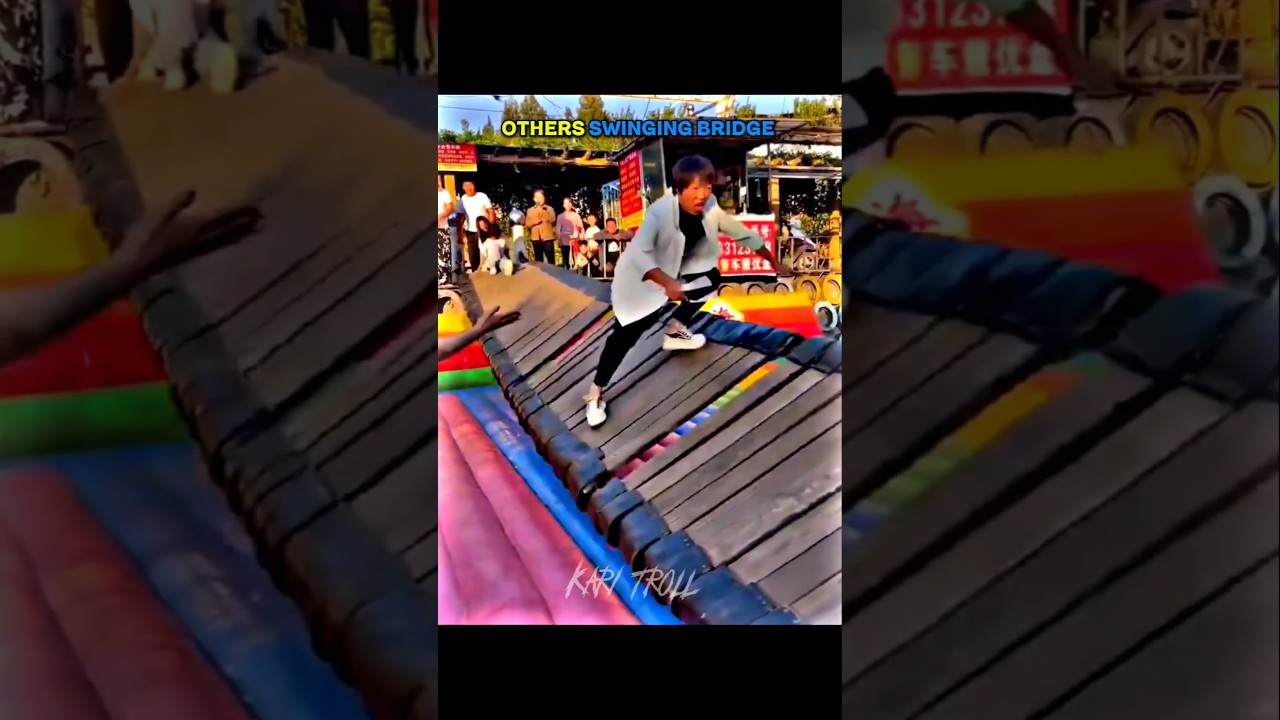 Other Swinging Bridge Vs Last Guy || #trolledit #viral #trollface