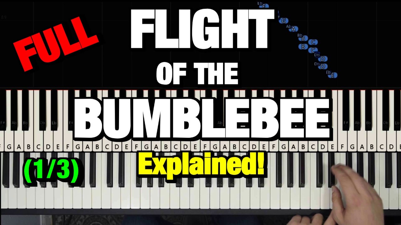 FLIGHT OF THE BUMBLEBEE PIANO TUTORIAL