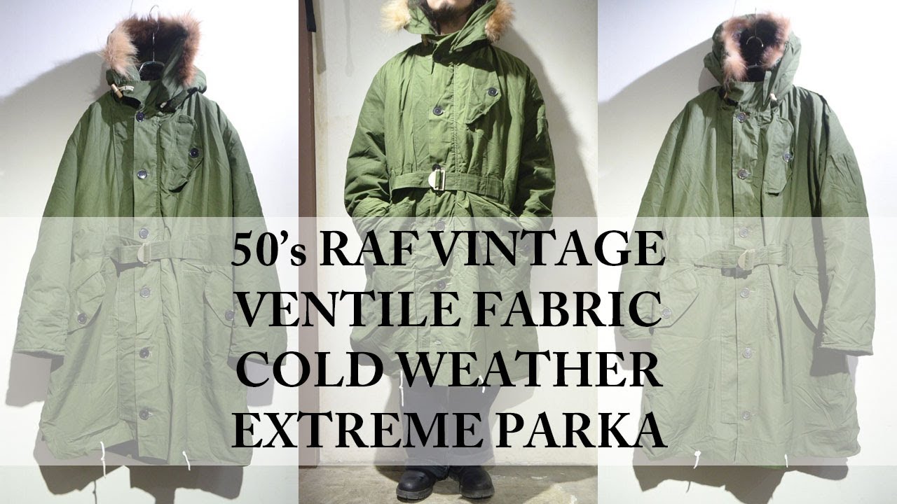 50's VINTAGE RAF COLDWEATHER VENTILE EXTREME PARKA DEADSTOCK イギリス空軍 エクストリームコールドウェザーパーカ デッドストック