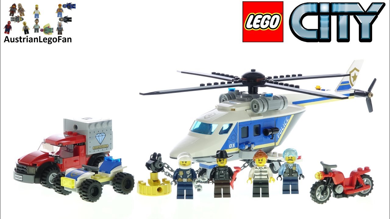 LEGO City 60243 Police Helicopter Chase - Lego Speed Build Review