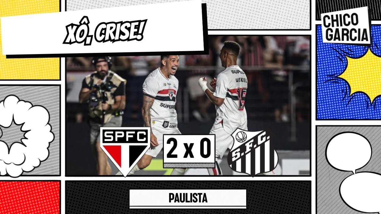SPFC 2 X 0 SANTOS: TRICOLOR AMASSA O PEIXE E JOGA A CRISE PRO ADVERSÁRIO. ARBITRAGEM POLÊMICA