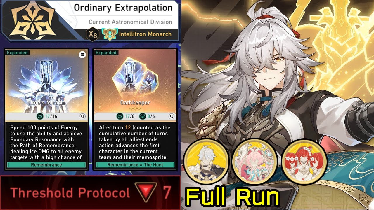 Jing Yuan Remembrance Path With Oathkeeper Full Run | DU Protean Hero Protocol 7