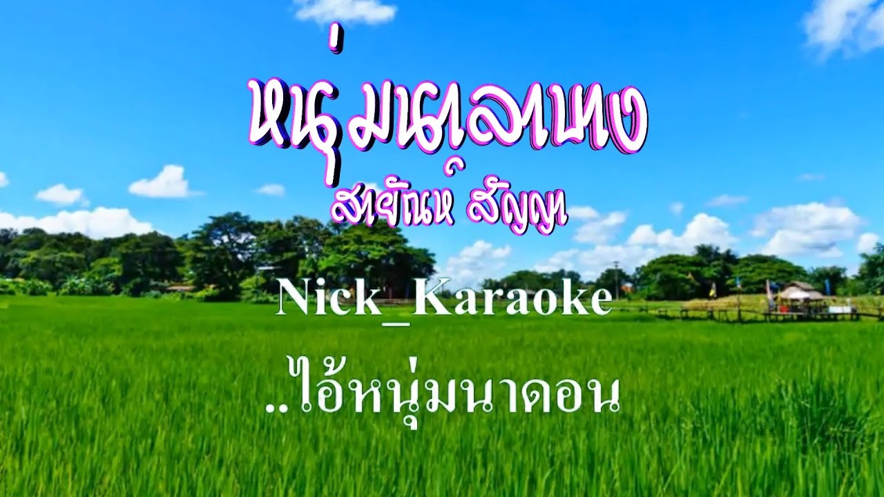 ♬หนุ่มนาลาบาง สายัณห์ สัญญา #คาราโอเกะ