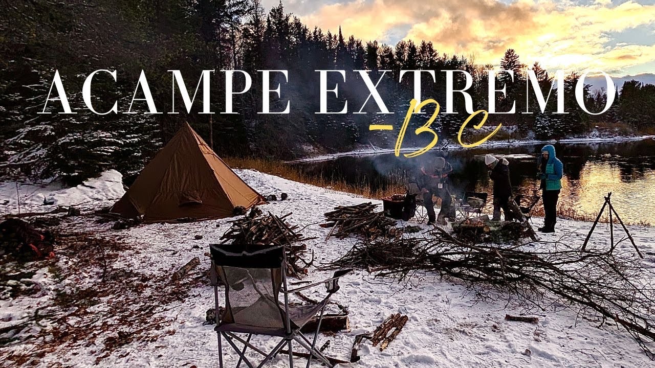 Camping extremo (-13 C), Hot Tent, Bushcraft y cocina en la naturaleza