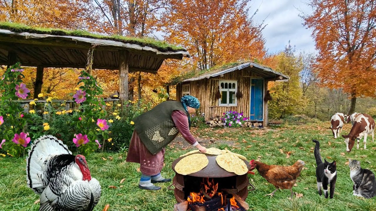 Тонкие Лепёшки с Тыквой и Грецкими Орехами.  (АФАРЫ)