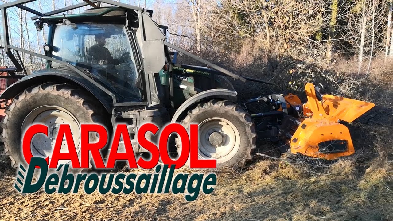 Broyage - débroussaillage avec le nouveau broyeur