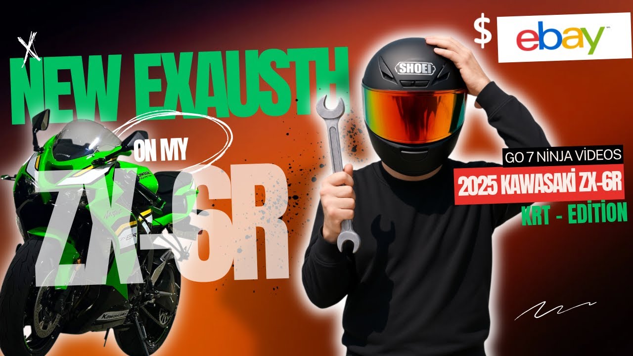 2025 KAWASAKI ZX6R | NEW EXHAUST | INSTALLATION