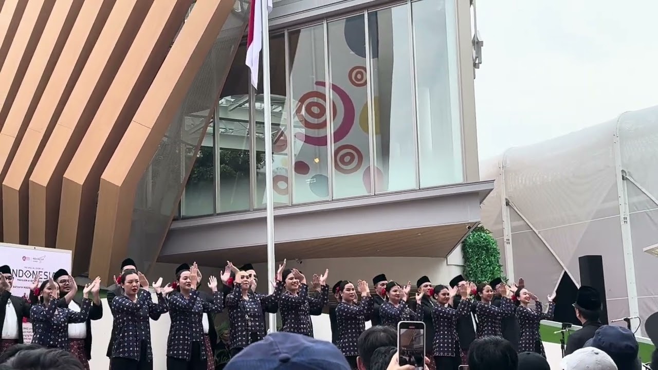 大阪万博　インドネシア館🇮🇩 シルエット　合唱(Paviliun Osaka Expo Indonesia 🇮🇩 Paduan Suara Silhouette)