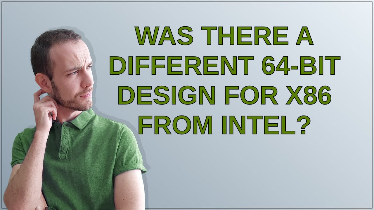 Retrocomputing: Was there a different 64-bit design for x86 from Intel?