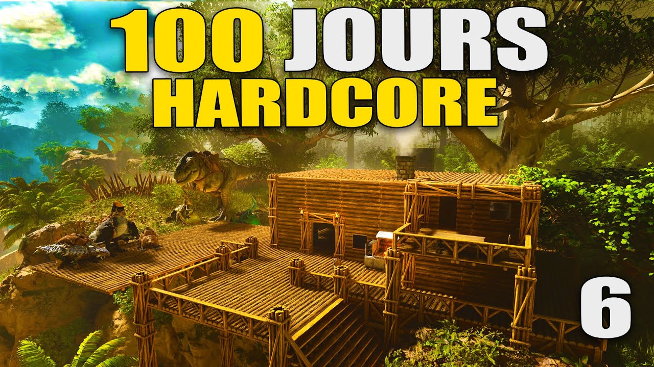 J'AI BUILD UNE MAISON SUR PILOTIS EN BORD DE FALAISE EN HARDCORE SUR ARK ASCENDED - J6