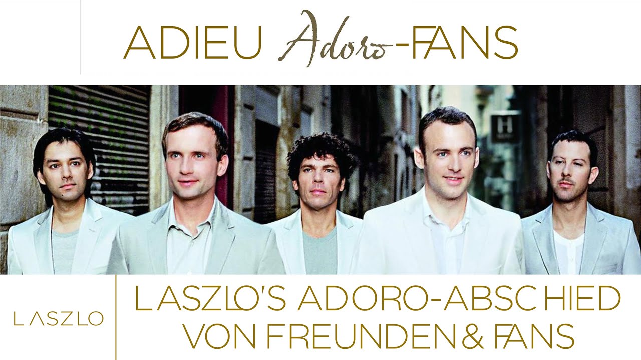 Tenor Laszlo nimmt Abschied von Adoro, dankt Freunden & Fans & erzählt über seine Zukunftspläne 2013