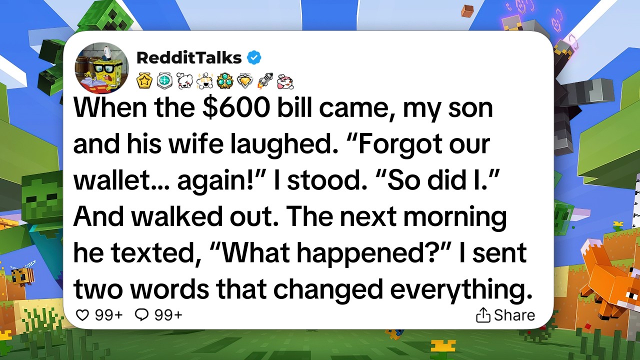 When the $600 bill came, my son and his wife laughed. “Forgot our wallet… again!” I stood...