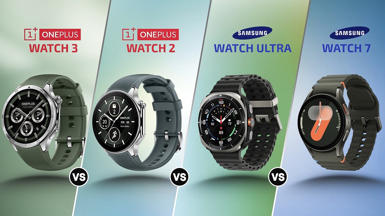 Best Smartwatch of 2025? OnePlus Watch 3 vs 2 vs Samsung Watch Ultra vs Watch 7 | Specs & Review!