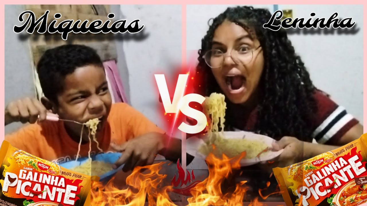 QUEM TERMINA PRIMEIRO O MIOJO APIMENTADO🌶com Miqueias