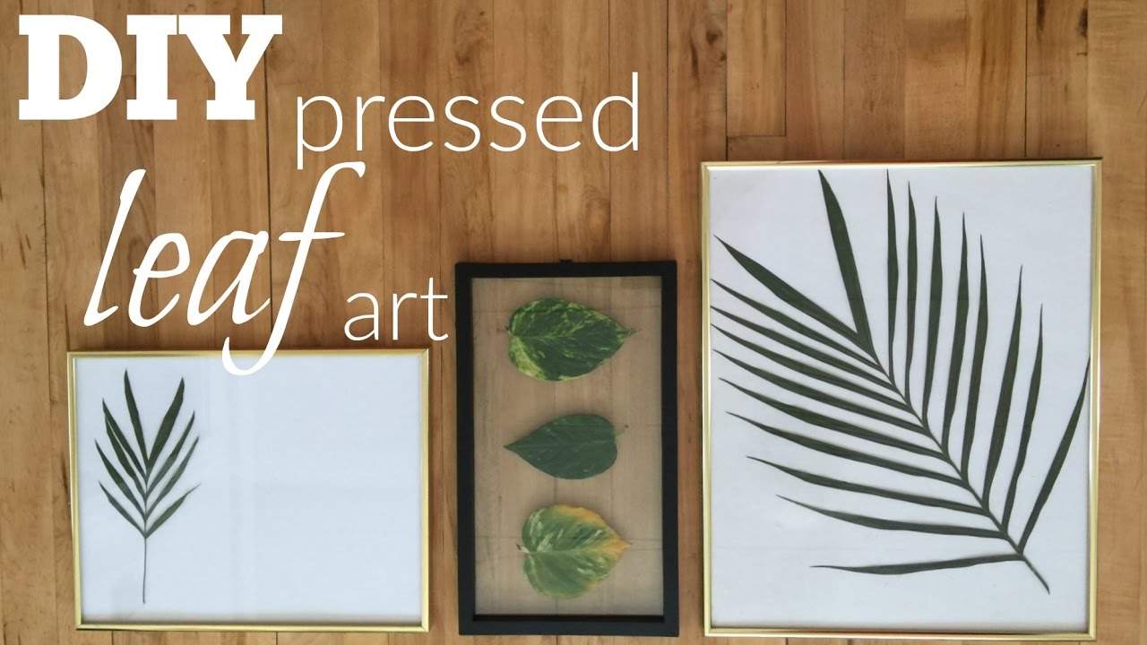 DIY Pressed Leaf Art