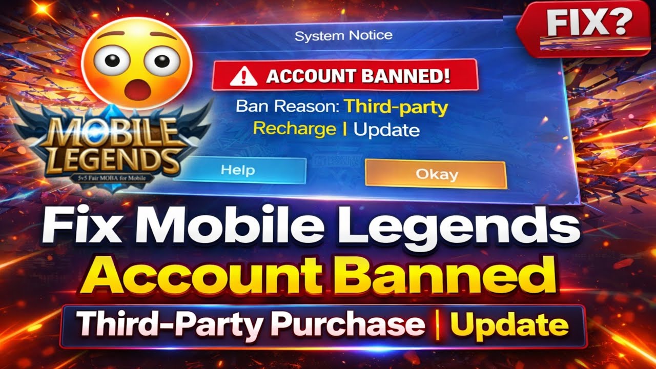 Аккаунт Mobile Legends заблокирован за покупку товаров у сторонних продавцов | Как исправить ошиб...