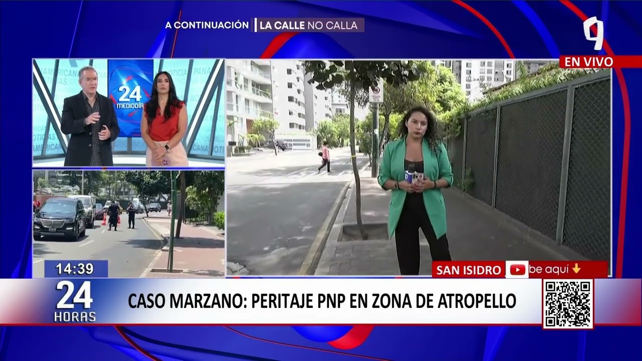 Caso Marzano: Peritaje PNP en zona de atropello