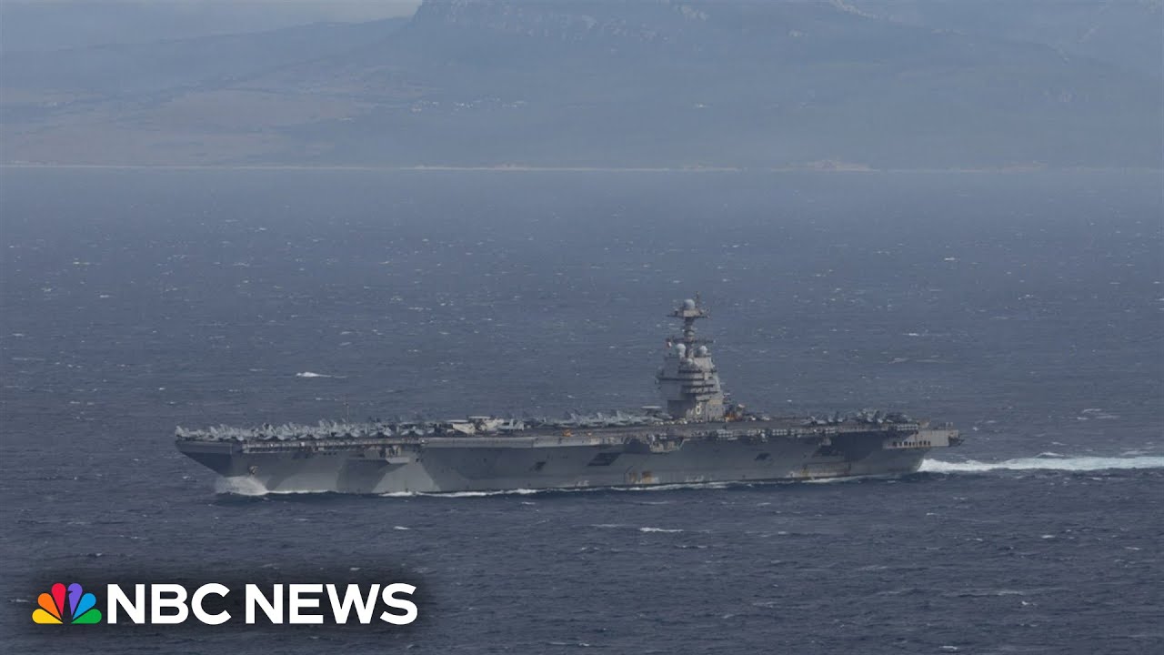 Largest U.S. aircraft carrier arrives in Latin America