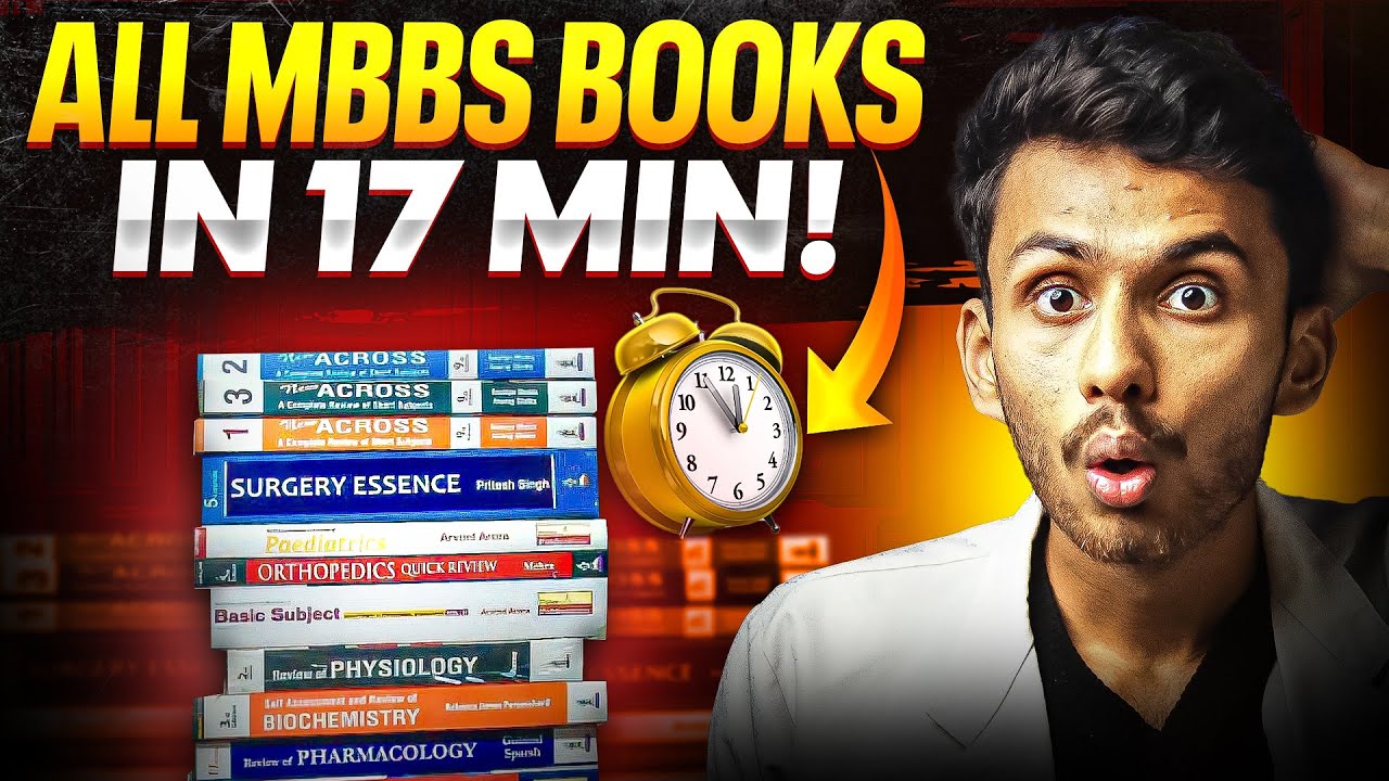 Books in MBBS from 1st Year to Final Year!😱| MBBS Syllabus