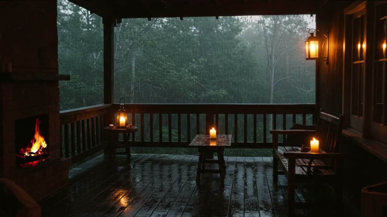 Rain for Reading & Studying  Cozy sleep  Rain sound