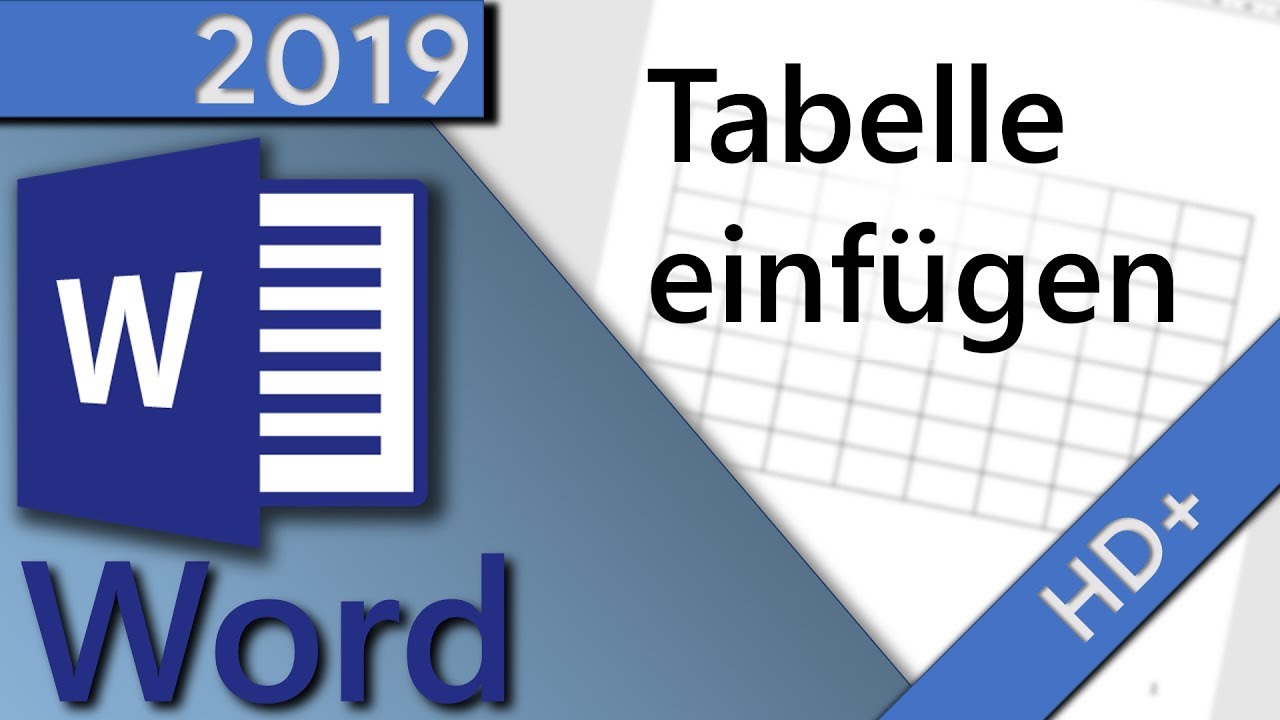 Word Tabelle erstellen - 3 M&ouml;glichkeiten in 1 MINUTE (HD 2019)