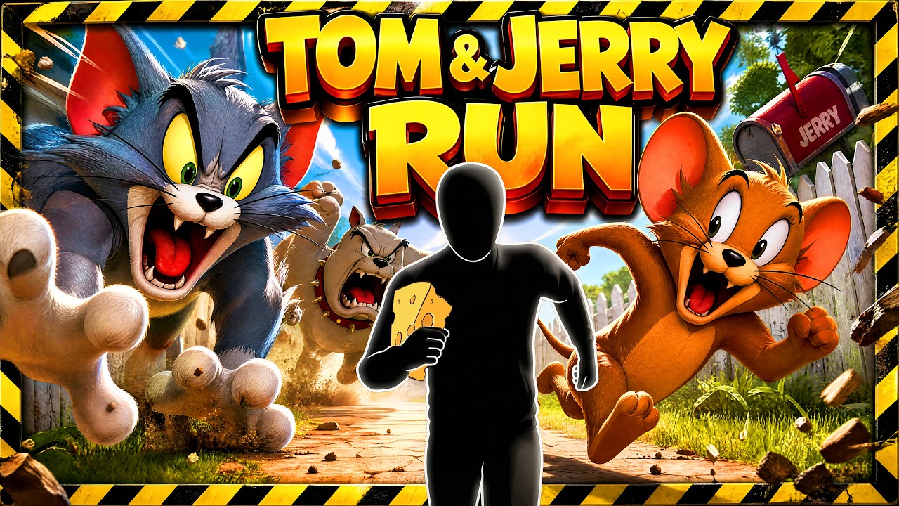 Immersive Interactive Warm Up | TOM AND JERRY RUN | Full Body #7