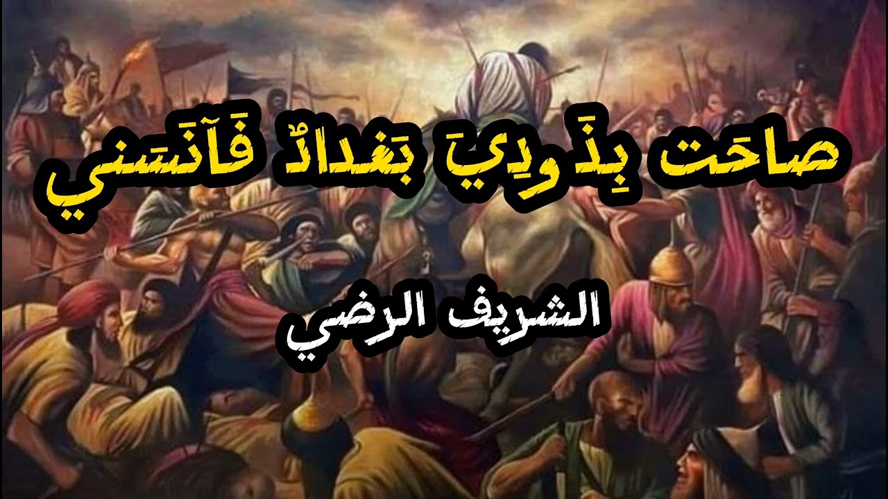 صاحت بذودي بغداد فآنسني - الشريف الرضي - القاء احمد زهير