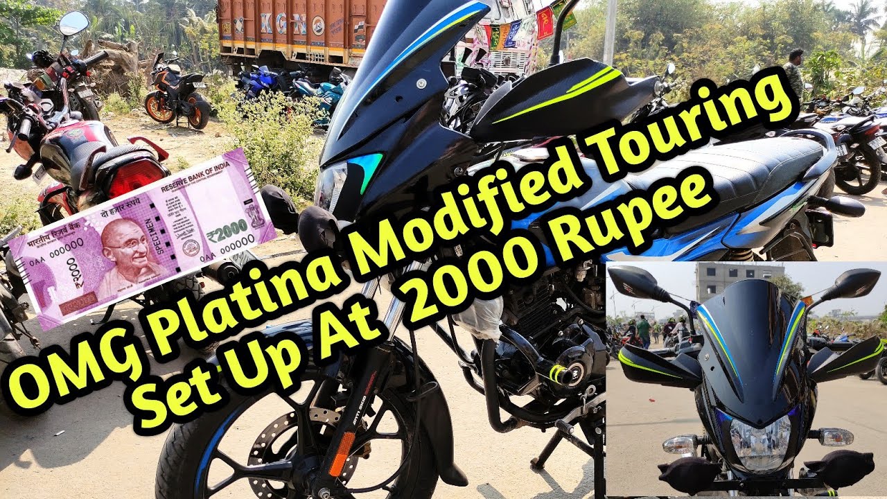OP Modified Platina at ₹2000😱🔥(Wind Sheild & Hand Guard Installed)