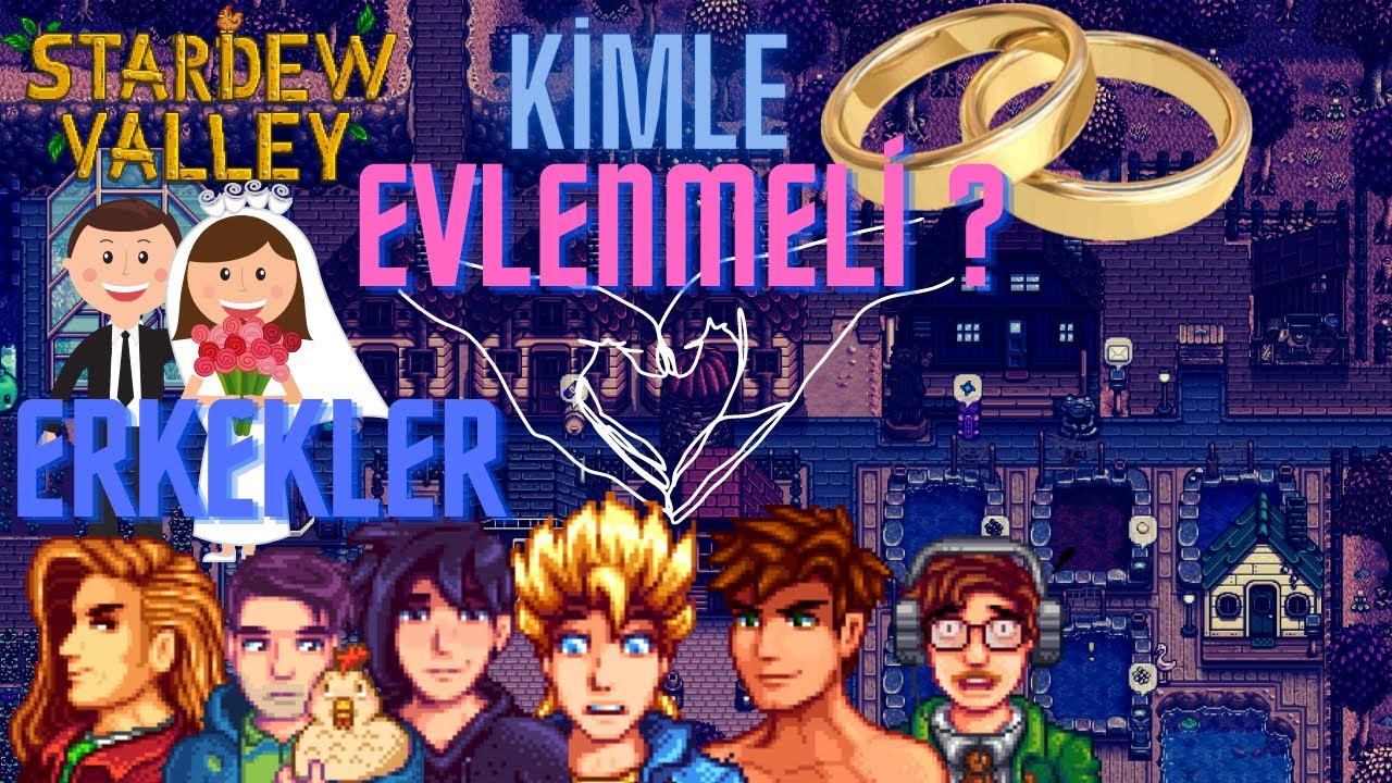 Stardew Valley Kiminle Evlenilmeli ( Erkekler ) I REHBER I