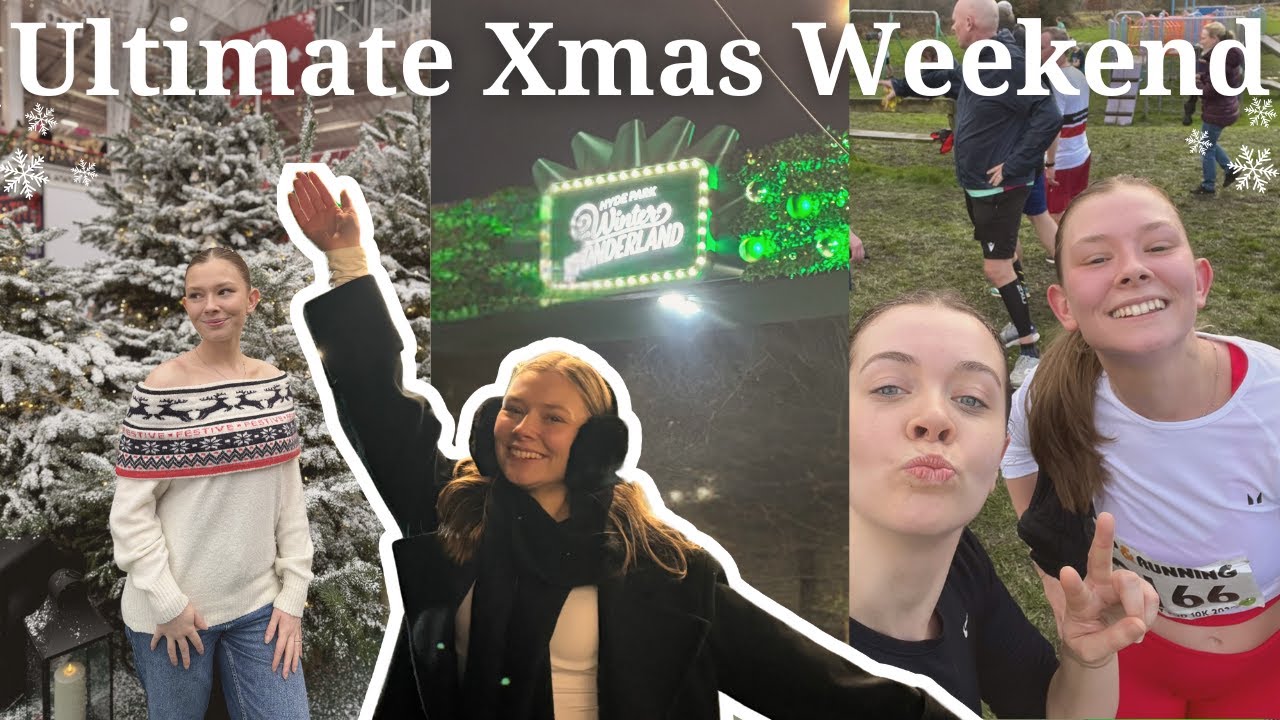 First Weekend of December 🎄 London Winter Wonderland 🏃‍♀️ 10k Fun Run & Xmas Markets 🎄 Vlogmas 2024