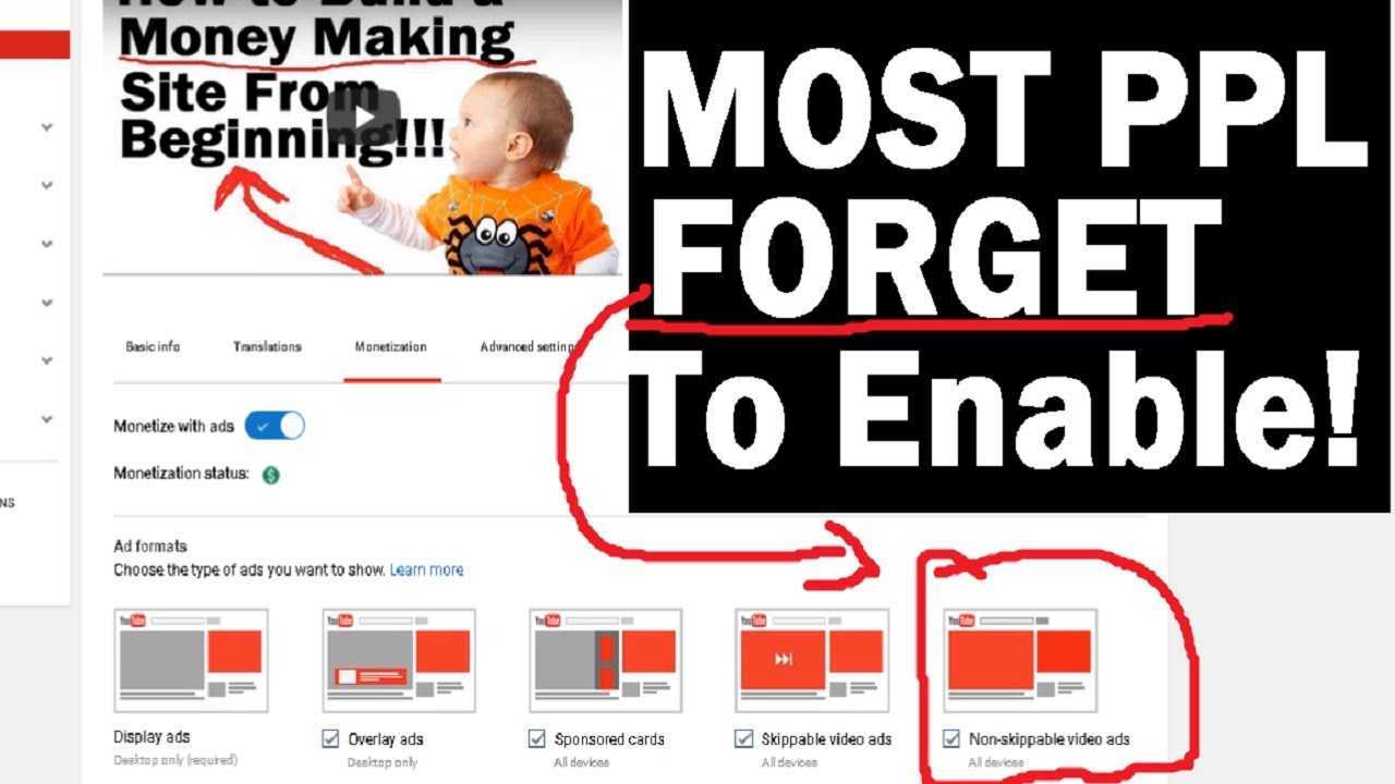 How to Enable Youtube Monetization Ads For All of Your Videos + More TIPS &  TRICKS!