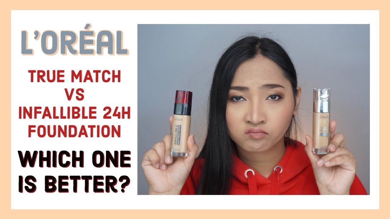 เปรียบเทียบรองพื้น L'OREAL TRUE MATCH VS INFALLIBLE 24H FRESH WEAR  ตัวไหนเริ่ดกว่า | KATOR ISME