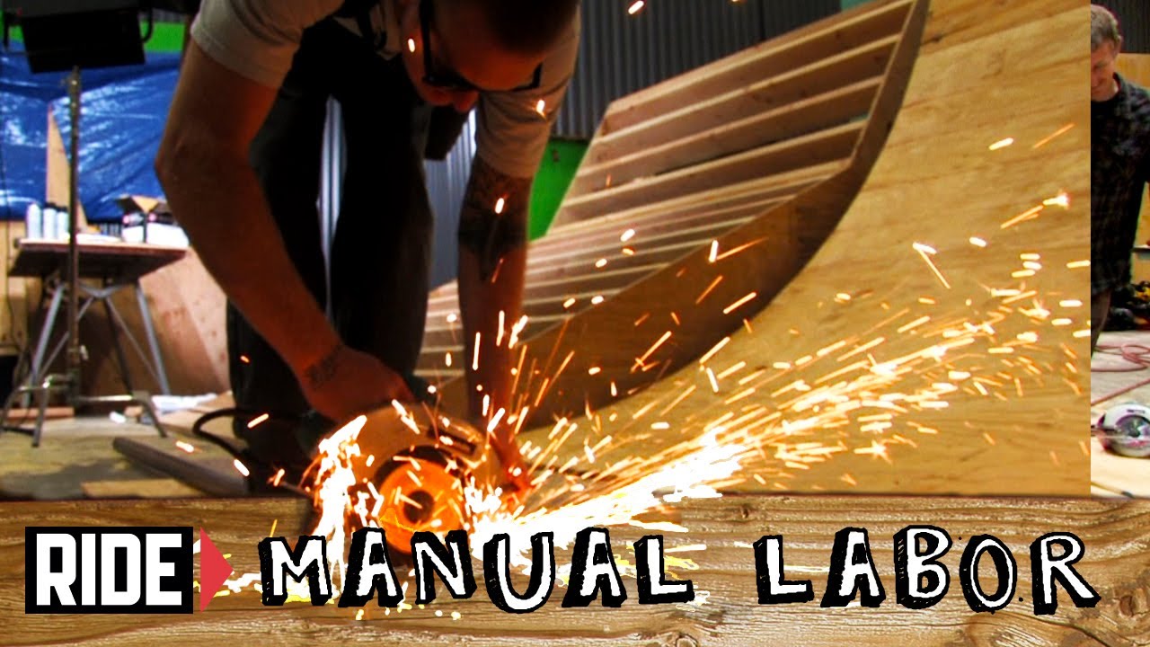 How-To Build a Skatepark - Quarter Pipe Part 6: Cutting Coping - Manual Labor