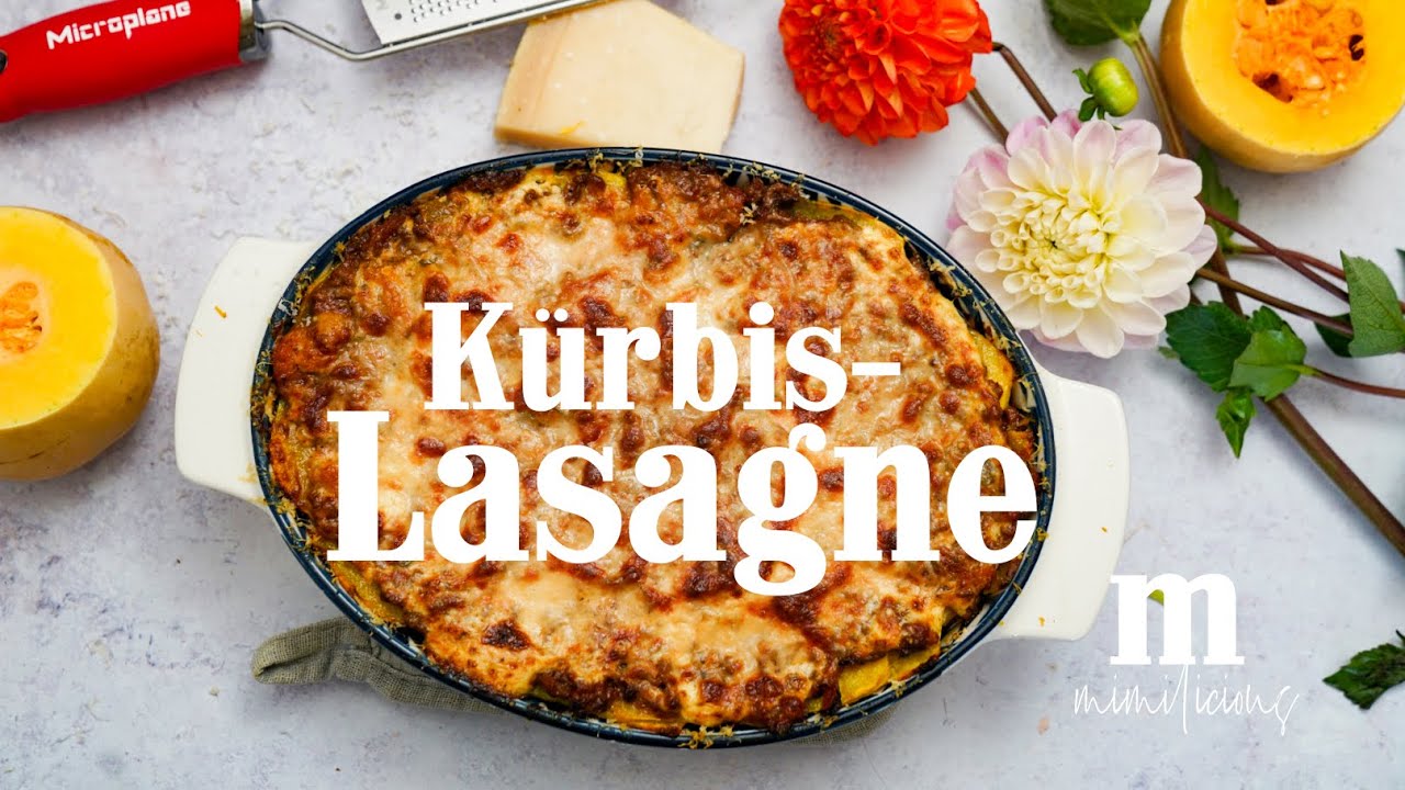 Köstliche Kürbislasagne | Glutenfrei | Low-Carb | Mimilicious