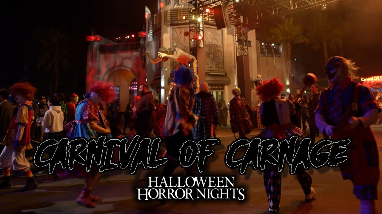Watch 6 hours of Clowns at Carnival of Carnage - Halloween Horror Nights 2025