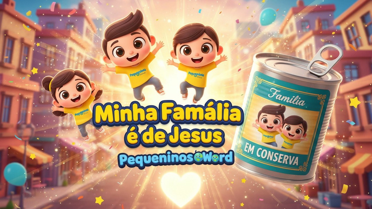 Minha Família é de Jesus  | Música Infantil Cristã |  Pequeninos Word 🎵✨